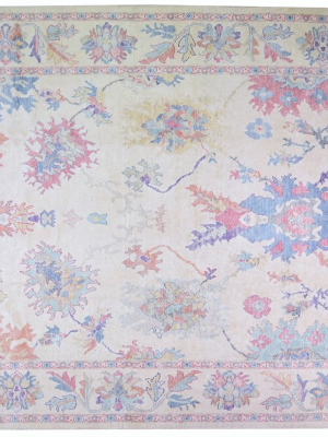 Turkish Oushak Rug 9'10" X 13'9"