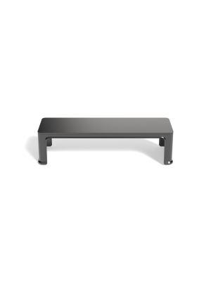 Tru Red 26" Plastic Desk Shelf, Black Tr58203