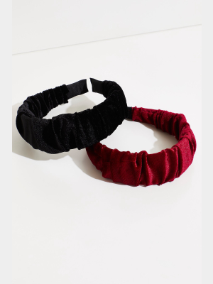 Velvet Ruched Headband