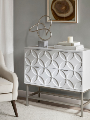 Malta Accent Chest With 2 Drawers White