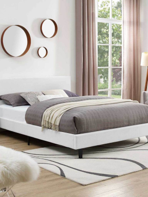 Alwyn Fabric Bed White