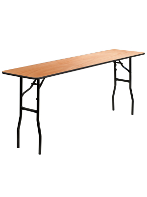 Riverstone Furniture Collection Fold Training Table Natural