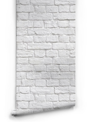 Soft White Bricks Boutique Faux Wallpaper Design By Milton & King