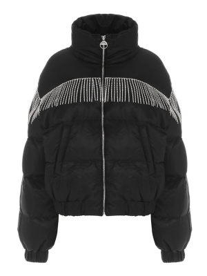 Chiara Ferragni Crystal Fringe Puffer Jacket