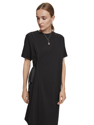 100% Cotton Short Sleeve Midi T-shirt Dress
