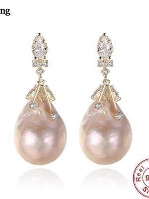 Elegant Pearl Sterling - Earrings