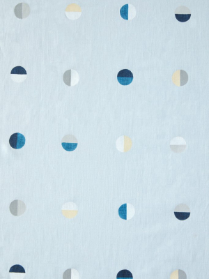 Multi Moons On Sky - Fabric By The Yard
