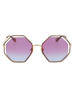 Chloé Eyewear Octagonal Frame Sunglasses