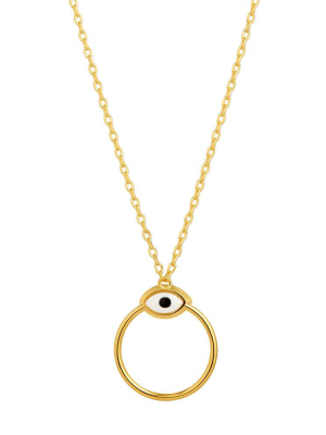 Orbit Infinity Iris Pendant