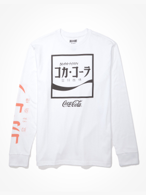 Tailgate Men's Coca Cola Long Sleeve Graphic T-shirt