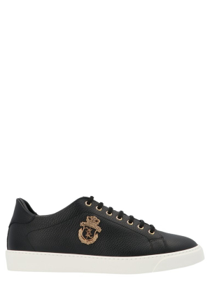 Billionaire Crest Lace-up Sneakers