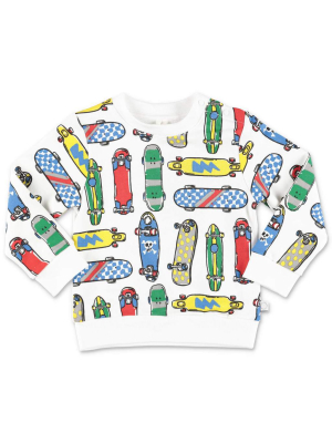 Stella Mccartney Kids Skateboards Fleece Sweatshirt