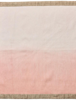Kim Seybert Dip Dye Napkin In Blush & Gold - Set Of 4