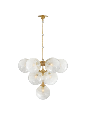 Cristol Tiered Chandelier In Various Colors