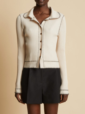 The Teagan Cardigan In Cream