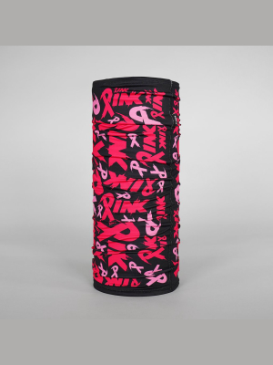 Pink Ribbon Pattern 2-layer Neck Gaiter