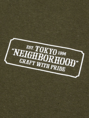 Neighborhood Kid's Bar & Shield C-tee - Olive