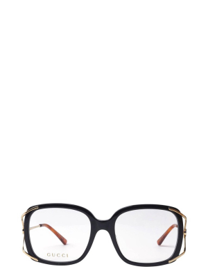 Gucci Eyewear Oversized Square Frame Glasses