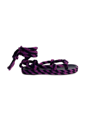 Isabel Marant Woven Effect Flat Sandals