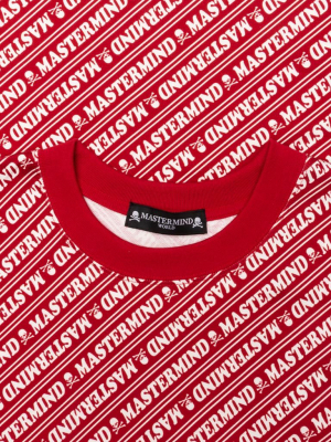 Mastermind World All Over Logo Sweatshirt - Red