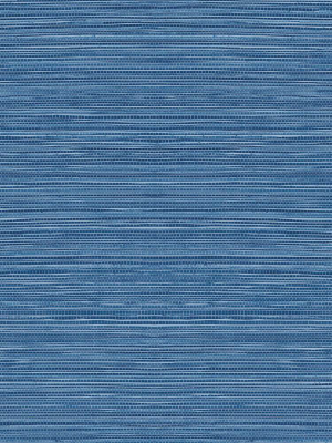 Luxe Sisal Peel-and-stick Wallpaper In Coastal Blue From The Luxe Haven Collection By Lillian August