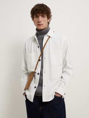 Textured Heathered Overshirt