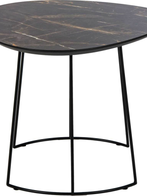 Bria Side Table Gray/black