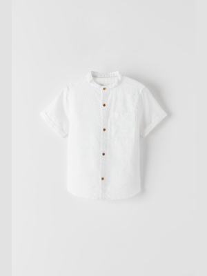 Textured Short Sleeve Shirt