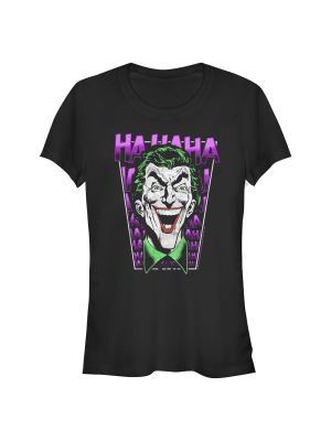 Junior's Batman Joker Ha Ha Frame T-shirt