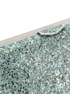 Jimmy Choo Ellipse Glittered Clutch Bag