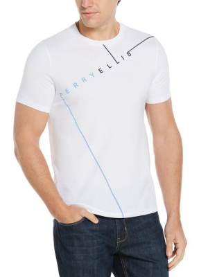 Perry Ellis Logo Crew Neck Tee