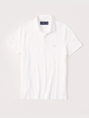 Concealed Placket Stretch Icon Polo