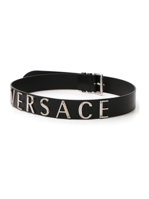 Versace Logo Lettering Belt