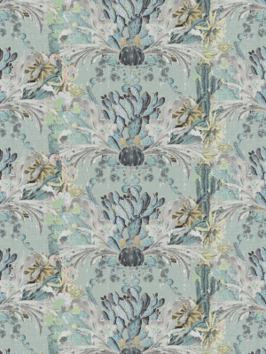 Cactus Wallpaper In Gris By Simcox Designs For Milton & King