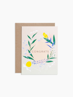 Flora Congrats Card