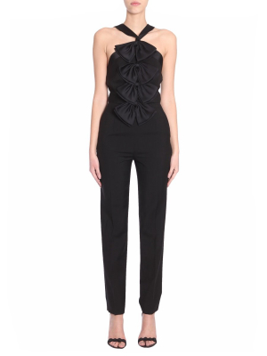 Givenchy Bow Embellished Halter Neck Jumpsuit