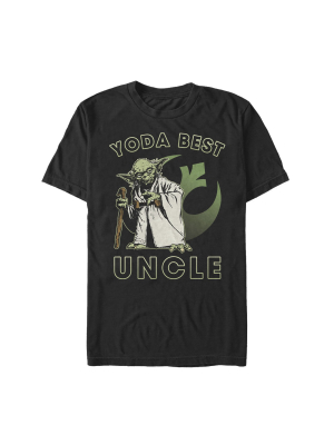 Men's Star Wars Yoda Best Uncle T-shirt