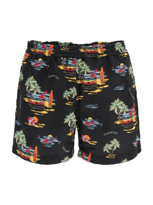 Carhartt Wip Camouflage Print Swim Shorts