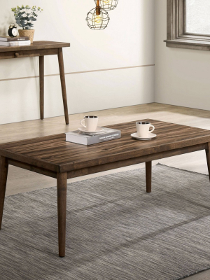 Belnic Solid Wood Coffee Table Walnut - Homes: Inside + Out