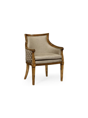 Belton Grey Fruitwood Arm Chair