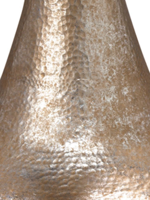 Jamie Young Hammered Metal Floor Lamp In Platinum