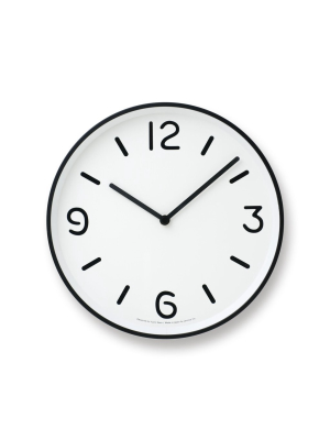 Mono Wall Clock In White