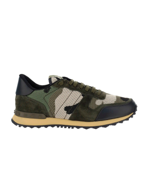 Valentino Garavani Camouflage Rockrunner Sneakers