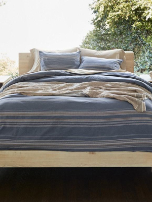 Lobos Duvet Cover - Azure / Indigo