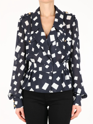 Balmain Geometric Printed Shirt