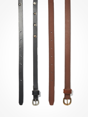 Aeo Basic Belts 2-pack