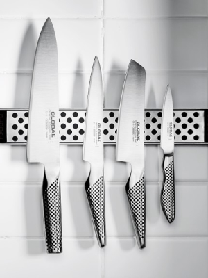 Global Classic 5-piece Knife Set With Magnetic Bar