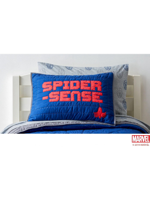 Saturday Park Marvel Spiderman Spider Sense Sham - 20x26 Blue