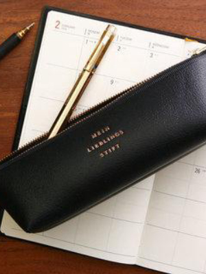 Fastener Pen Case - Black