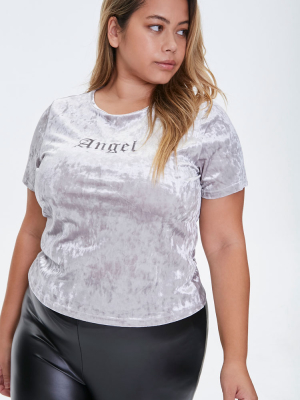 Plus Size Angel Velvet Tee